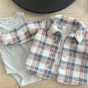 Carters size 18month lot. Sherpa jacket